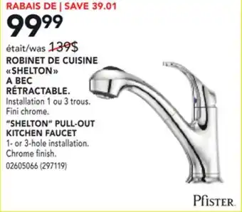 RONA SHELTON PULL-OUT KITCHEN FAUCET offer