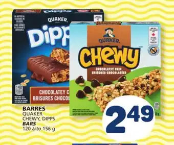 Marché Bonichoix QUAKER CHEWY, DIPPS BARS offer