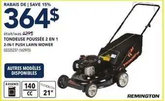 RONA REMINGTON 2-IN-1 PUSH LAWN MOWER offer