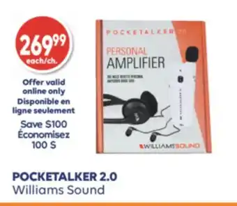 Wellwise by Shoppers POCKETALKER 2.0 Williams Sound offer