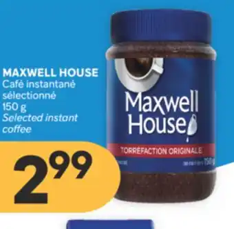 Brunet MAXWELL HOUSE Café instantané sélectionné offer