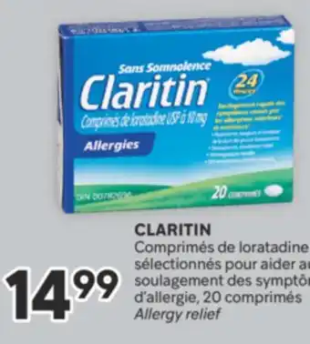 Brunet CLARITIN Comprimés de loratadine sélectionnés pour aider au soulagement des symptômd' allergie, 20 comprimés offer