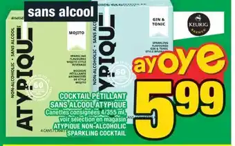 Super C COCKTAIL PÉTILLANT SANS ALCOOL ATYPIQUE | ATYPIQUE NON-ALCOHOLIC SPARKLING COCKTAIL offer