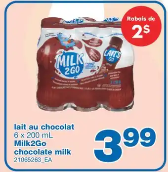Wholesale Club LAIT AU CHOCOLAT, 6 x 200 mL offer