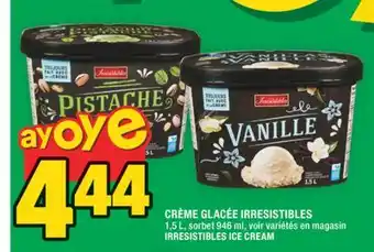 Super C CRÈME GLACÉE IRRESISTIBLES | IRRESISTIBLES ICE CREAM offer
