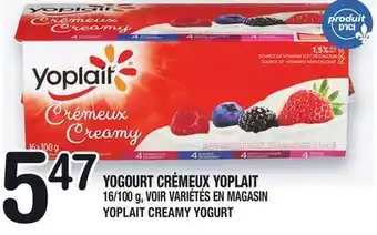 Marche Ami YOGOURT CRÉMEUX YOPLAIT | YOPLAIT CREAMY YOGURT offer