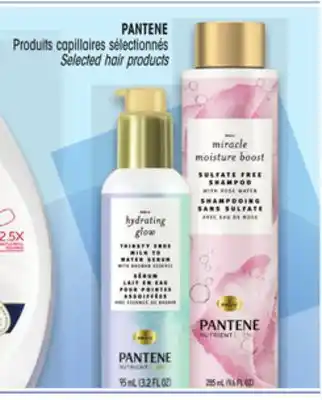 Uniprix PANTENE Produits capillaires sélectionnés/Selected hair products offer