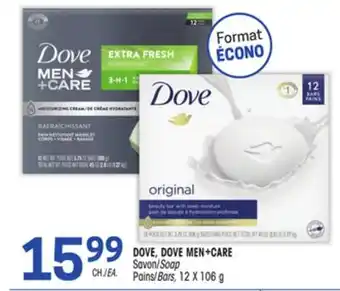 Uniprix DOVE, DOVE MEN+CARE Savon/Soap Pains/Bars offer