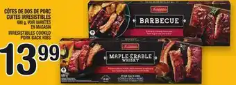 Marche Ami CÔTES DE DOS DE PORC CUITES IRRESISTIBLES | IRRESISTIBLES COOKED PORK BACK RIBS offer