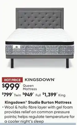 Dormez Vous Kingsdown Studio Burton Mattress offer