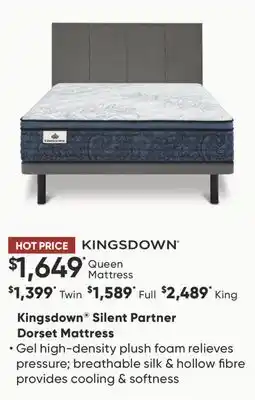 Dormez Vous Kingsdown Silent Partner Dorset Mattress offer