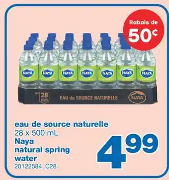 Wholesale Club EAU DE SOURCE NATURELLE, 28 x 500 mL offer