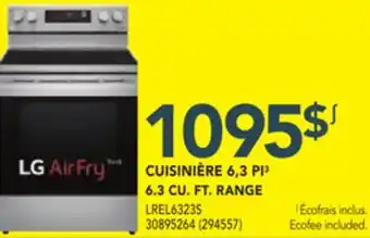 Réno Dépôt CUISINIÈRE 6,3 PI³ LG offer
