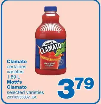 Wholesale Club Clamato, 1,89 L offer