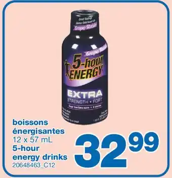 Wholesale Club BOISSONS ÉNERGISANTES, 12 x 57 mL offer