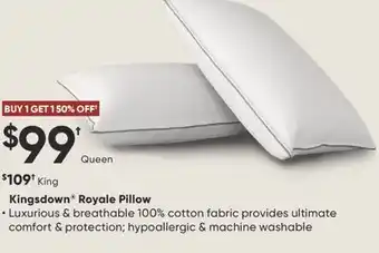 Dormez Vous Kingsdown Royale Pillow offer