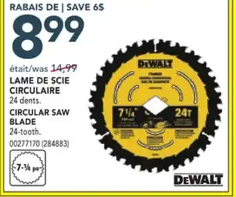 Réno Dépôt LAME DE SCIE CIRCULAIRE DEWALT offer