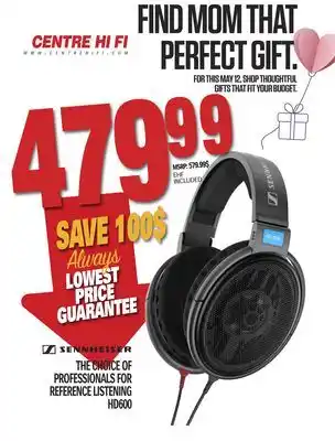 Centre Hi-Fi SENNHEISER THE CHOICE OF PROFESSIONALS FOR REFERENCE LISTENING offer