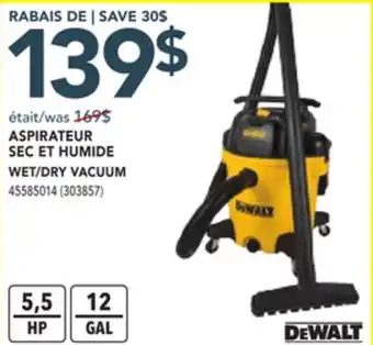Réno Dépôt ASPIRATEUR SEC ET HUMIDE DEWALT offer