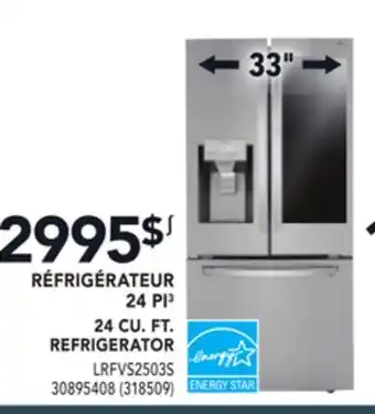 Réno Dépôt RÉFRIGÉRATEUR 24 PI³ LG offer
