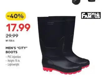 Pronature MEN'S CITY BOOTS offer