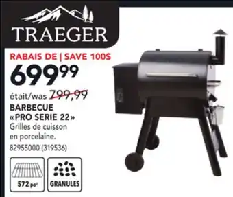 Réno Dépôt BARBECUE PRO SERIE 22 TRAEGER offer
