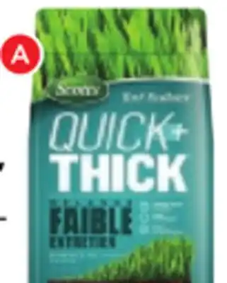 Sur les semences à gazon Quick+Thick format 1,2 kg SCOTTS