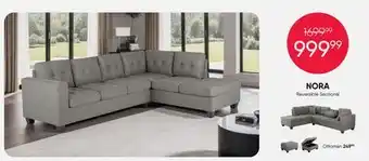 Meubles RD NORA Reversible Sectional offer