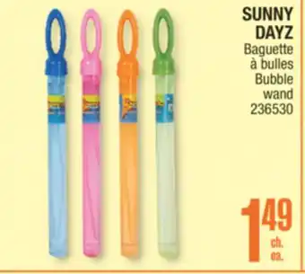 Jean Coutu SUNNY DAYZ Bubble wand offer
