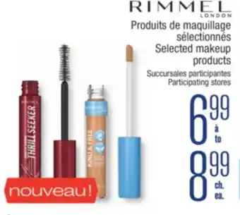 Jean Coutu RIMMEL Selected makeup products offer