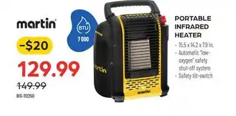 Pronature PORTABLE INFRARED HEATER offer