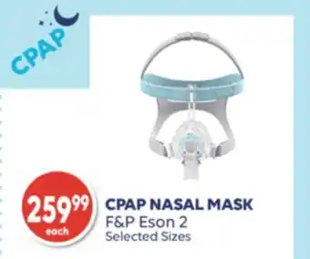 Wellwise by Shoppers CPAP NASAL MASK F&P Eson 2 offer