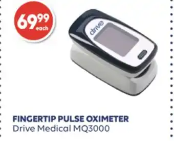 Wellwise by Shoppers FINGERTIP PULSE OXIMETER Drive Medical MQ3000 offer