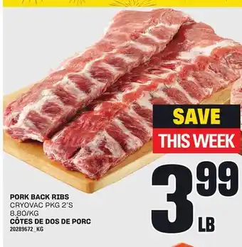 Independent City Market CÔTES DE DOS DE PORC, 2'S offer