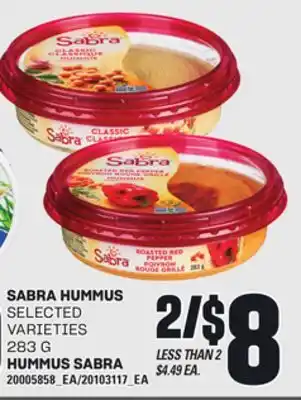 Independent City Market HUMMUS SABRA, 283 G offer