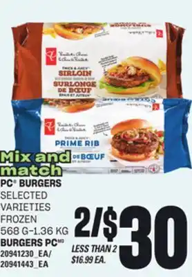 Independent City Market BURGERS PC, 568 G-1.36 KG offer