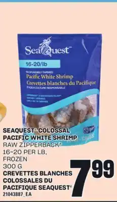 Independent City Market CREVETTES BLANCHES COLOSSALES DU PACIFIQUE SEAQUEST , 300 G offer
