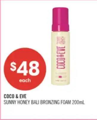 Shoppers Drug Mart COCO & EVE SUNNY HONEY BALI BRONZING FOAM offer