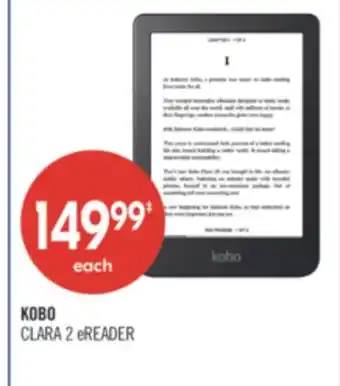 Shoppers Drug Mart KOBO CLARA 2 eREADER offer