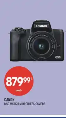 Shoppers Drug Mart CANON M50 MARK II MIRRORLESS CAMERA offer