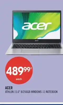 Shoppers Drug Mart ACER ATHLON 15.6 8/256GB WINDOWS 11 NOTEBOOK offer