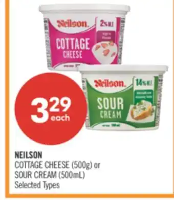 Shoppers Drug Mart NEILSON COTTAGE CHEESE (500g) or SOUR CREAM (500mL) offer