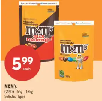 Shoppers Drug Mart M & M'S CANDY offer