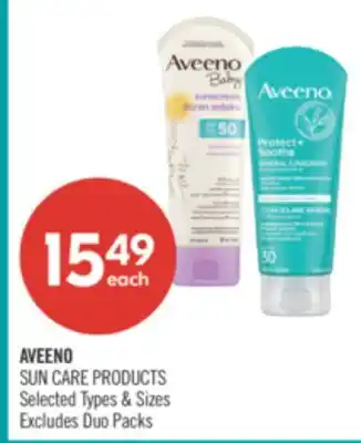 Shoppers Drug Mart AVEENO SUN CARE PRODUCTS offer