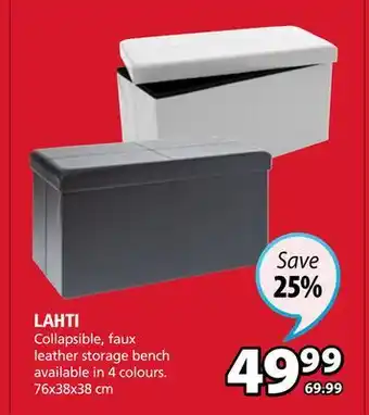 JYSK LAHTI storage bench offer