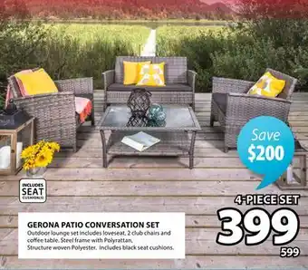 JYSK GERONA PATIO CONVERSATION SET offer