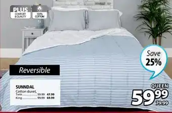 JYSK SUNNDAL Cotton Duvet offer