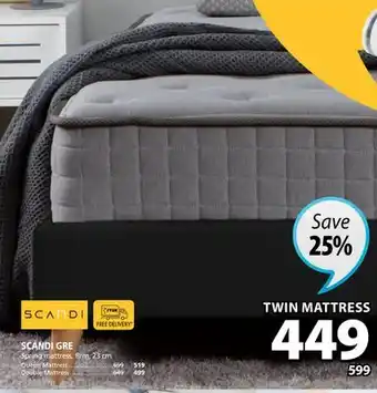 JYSK SCANDI GRE Spring mattress, firm, 23 cm offer