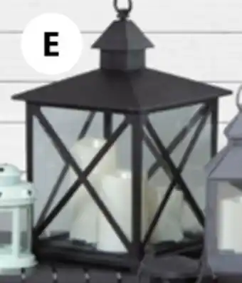 JYSK VERNER Lantern with LED candles offer