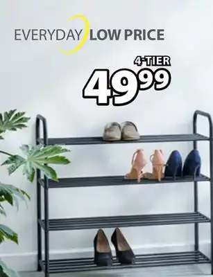 JYSK AKSEL 4-tier shoe rack offer